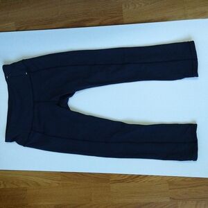 Calia by Carrie Underwood Essential Crossover Yoga Cropped Leggings NAVY Blue